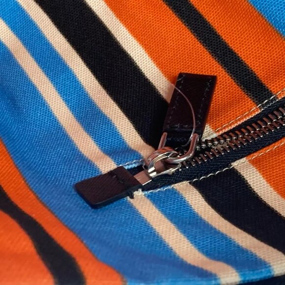 Auth PRADA 2VY007 stripe Triangle Bayadere bag crossbody Shoulder Bag - Picture 12 of 16